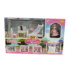 公主夢想家系列-睡房裝飾套裝連娃娃 特價陳列樣辦玩具 (5歲以上適用) 