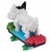 (現貨) 玩具哩到．nanoblock 犬種系列 踩滑板的小狗 動物 積木 玩具 禮物 (130塊)