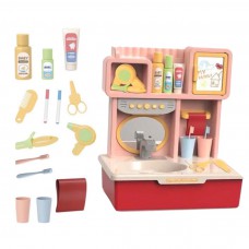 (現貨) Toyslido．夢幻粉色系 多功能梳妝洗漱台(粉紅色) 早期學習玩具 發光 音效 兒童玩具 (3歲以上兒童適用) 