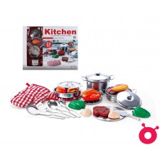 廚房玩具套裝 - 高端煮飯仔系列 (23件裝 - 內含玩具食物)