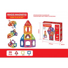 玩具哩到﹒磁石積木玩具套裝 (26塊) Magic Magnetic Set