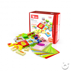 玩具哩到﹒蔬菜拼圖及英文單字學習卡 (適合18個月以上兒小童)