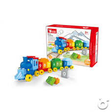 玩具哩到﹒小火車積木(31件) 連學習卡 兒童玩具 學習玩具