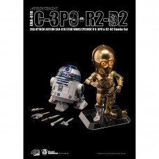玩具哩到﹒《Star Wars星球大戰：帝國反擊戰》C-3PO & R2-D2 雙入組 (EAA-010) 野獸國 Egg Attack Action 玩具模型 可動人偶 